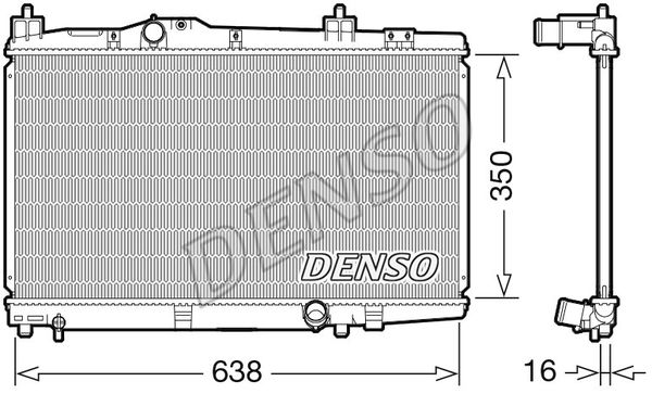 DENSO Jäähdytin,moottorin jäähdytys DRM50105