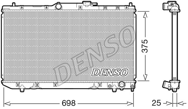 DENSO Jäähdytin,moottorin jäähdytys DRM50116