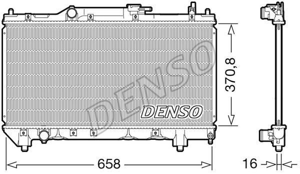 DENSO Jäähdytin,moottorin jäähdytys DRM50117