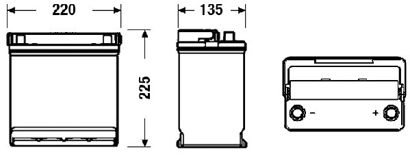 DETA Käynnistysakku DB450