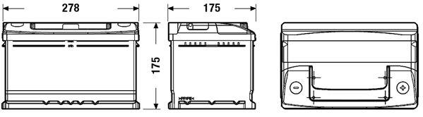 DETA Käynnistysakku DC652