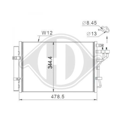 DIEDERICHS Lauhdutin, ilmastointilaite DCC1945