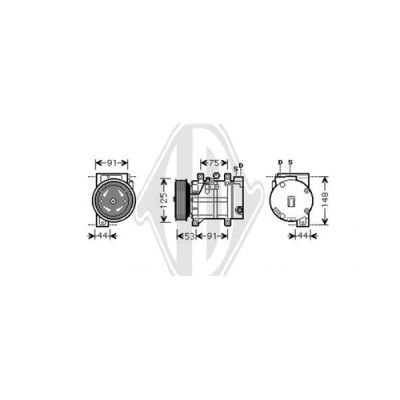 DIEDERICHS Kompressori, ilmastointilaite DCK1192