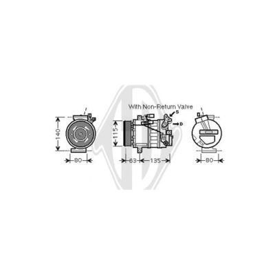 DIEDERICHS Kompressori, ilmastointilaite DCK1507