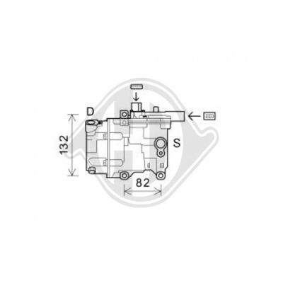 DIEDERICHS Kompressori, ilmastointilaite DCK1553