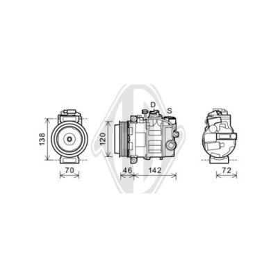 DIEDERICHS Kompressori, ilmastointilaite DCK1602