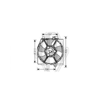 DIEDERICHS Puhallin, ilmastointi DCL1016