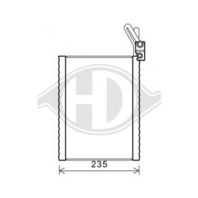 DIEDERICHS Höyrystin, ilmastointilaite DCV1025