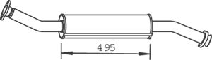 DINEX Etuäänenvaimentaja 33302