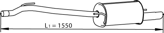 DINEX Takaäänenvaimentaja 74321