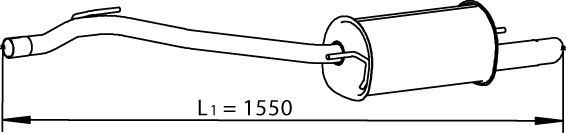 DINEX Takaäänenvaimentaja 74322