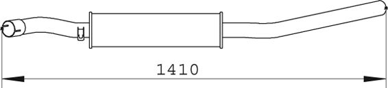 DINEX Keskiäänenvaimentaja 74359