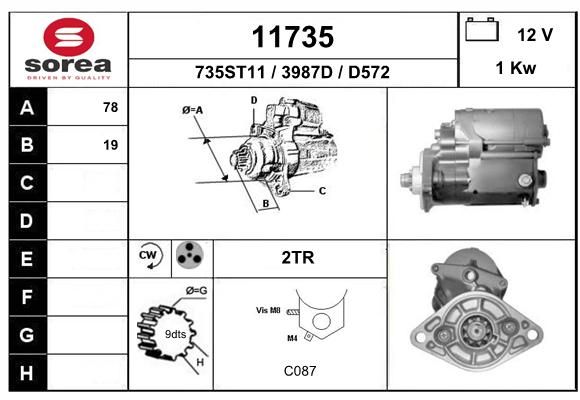 EAI Käynnistinmoottori 11735