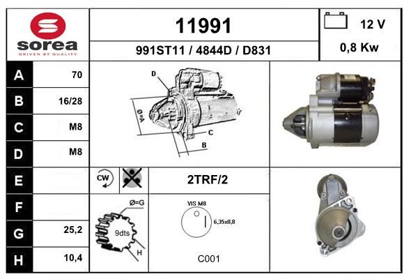 EAI Käynnistinmoottori 11991