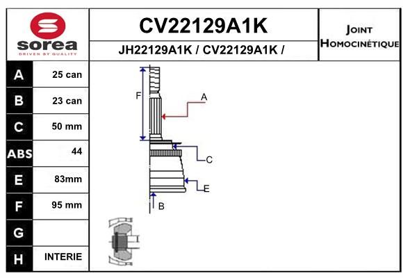 EAI Nivelsarja, vetoakseli CV22129A1K