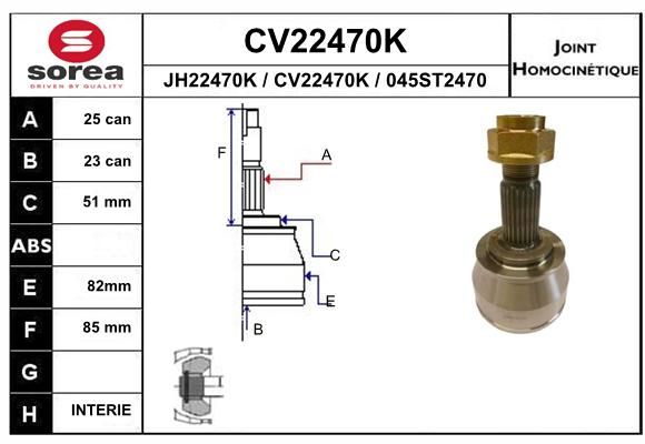 EAI Nivelsarja, vetoakseli CV22470K