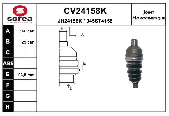 EAI Nivelsarja, vetoakseli CV24158K