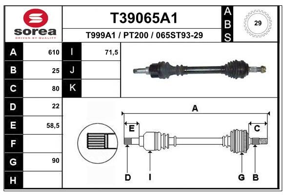 EAI Vetoakseli T39065A1