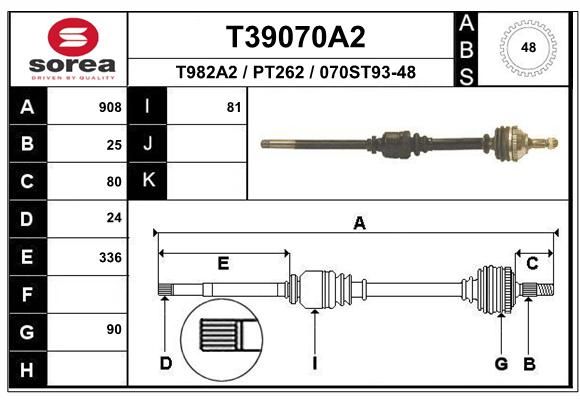 EAI Vetoakseli T39070A2