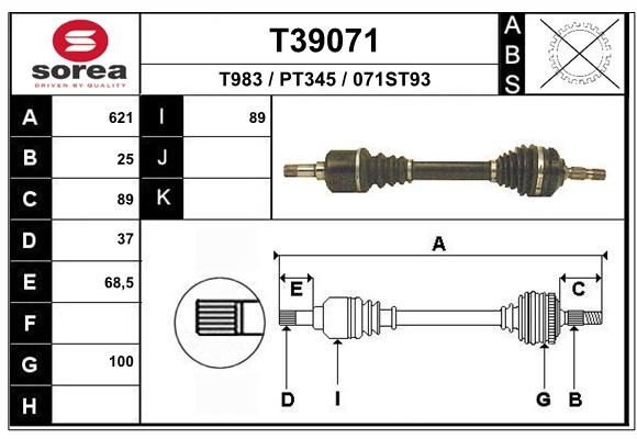 EAI Vetoakseli T39071