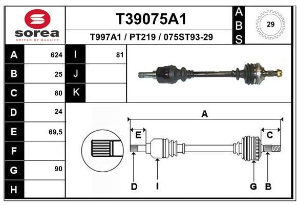 EAI Vetoakseli T39075A1