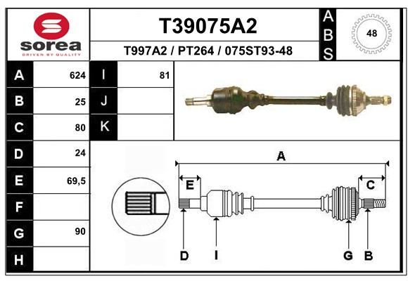 EAI Vetoakseli T39075A2