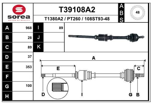 EAI Vetoakseli T39108A2