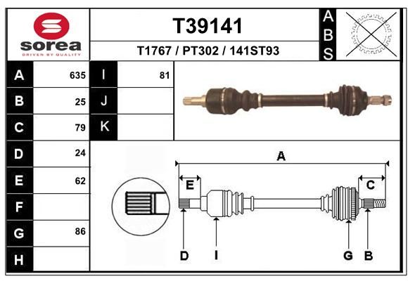 EAI Vetoakseli T39141