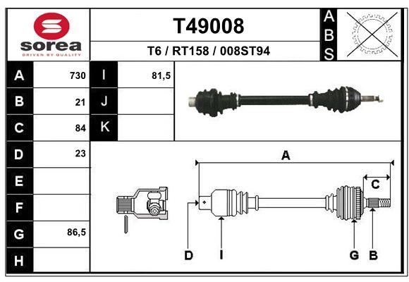 EAI Vetoakseli T49008