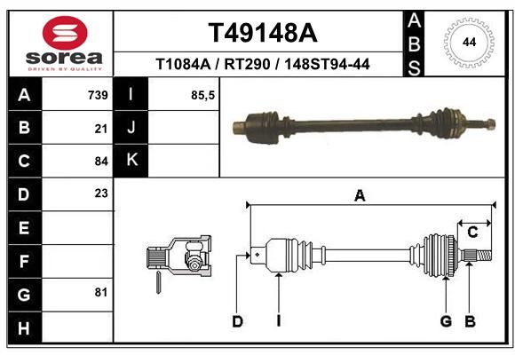 EAI Vetoakseli T49148A