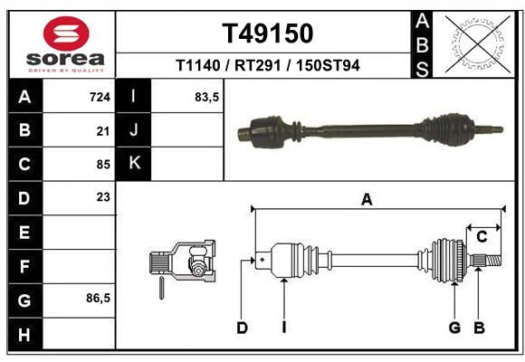 EAI Vetoakseli T49150