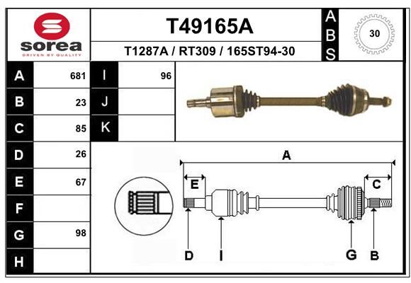 EAI Vetoakseli T49165A