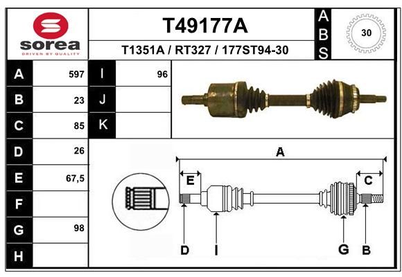 EAI Vetoakseli T49177A