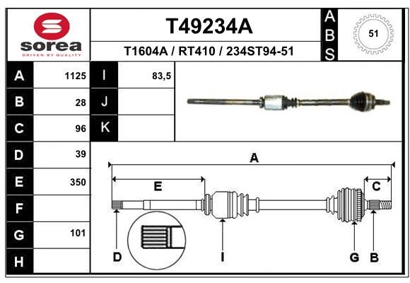 EAI Vetoakseli T49234A