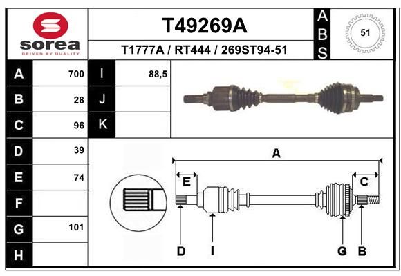 EAI Vetoakseli T49269A