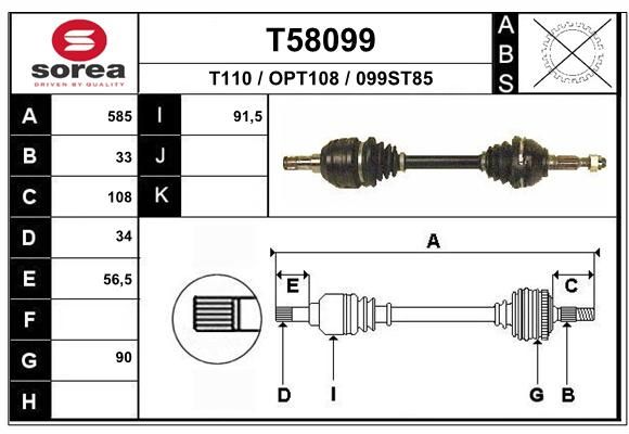 EAI Vetoakseli T58099