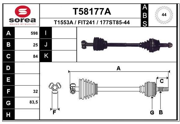 EAI Vetoakseli T58177A