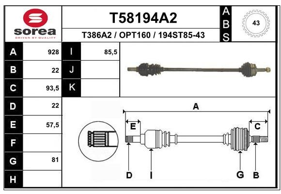 EAI Vetoakseli T58194A2