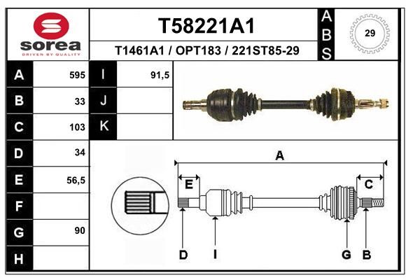 EAI Vetoakseli T58221A1