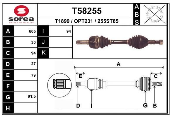 EAI Vetoakseli T58255