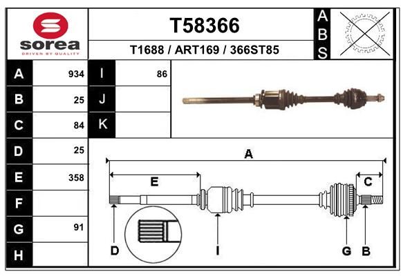 EAI Vetoakseli T58366