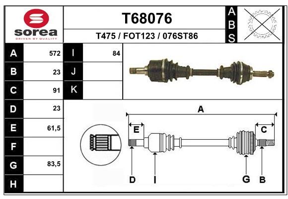 EAI Vetoakseli T68076