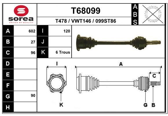 EAI Vetoakseli T68099