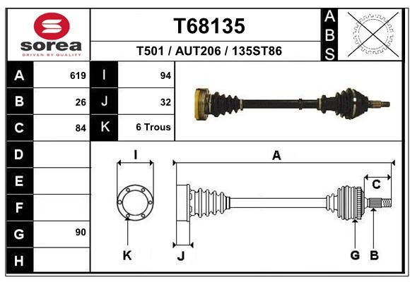 EAI Vetoakseli T68135