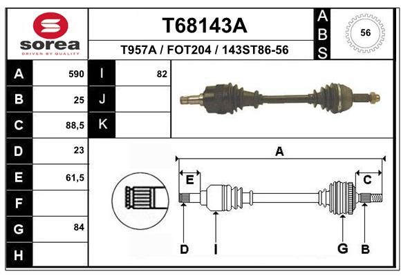 EAI Vetoakseli T68143A