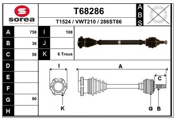 EAI Vetoakseli T68286