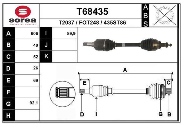 EAI Vetoakseli T68435