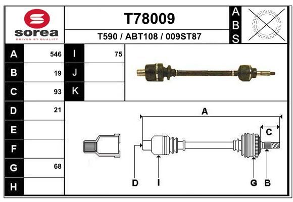 EAI Vetoakseli T78009