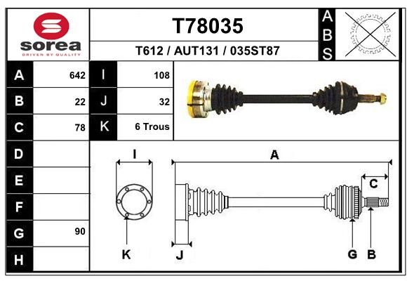 EAI Vetoakseli T78035