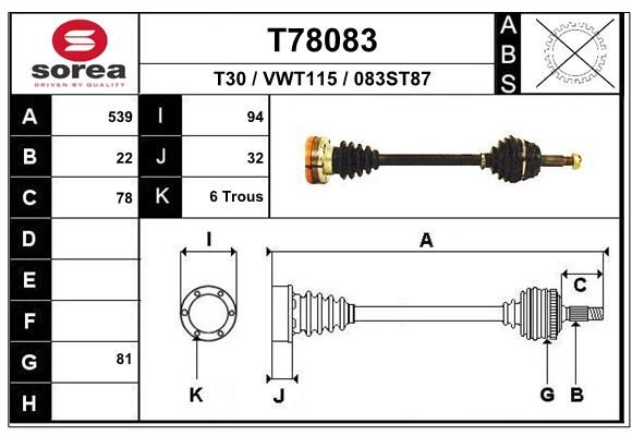 EAI Vetoakseli T78083